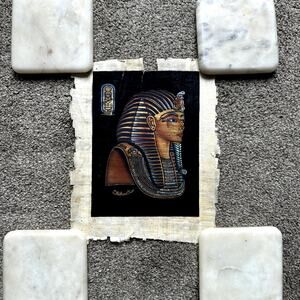 Authentic Hand Painted Ancient Egyptian Art M. Ali 7" x 9"